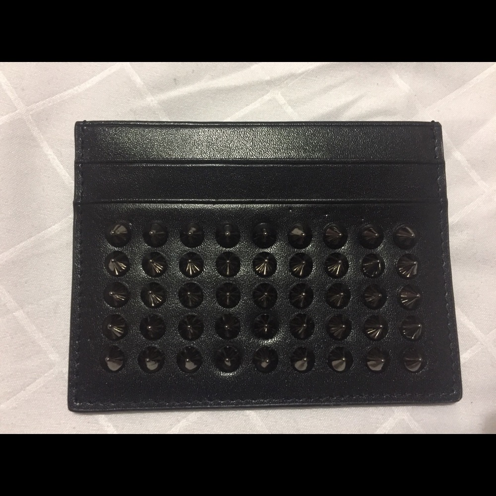 Kios spike leather card holder